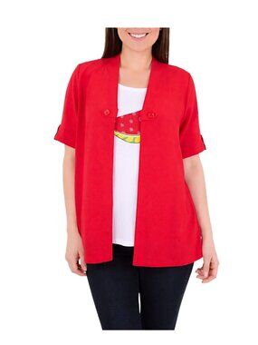 Kim Rogers Novelty Top Small Sweet Red Watermelon Slice NWT
